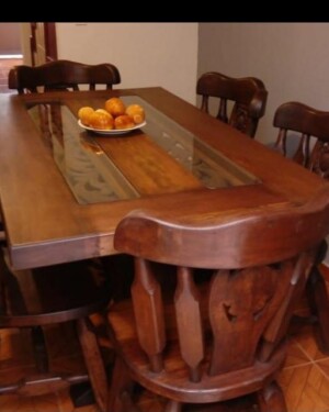 Comedor Sofía en Madera 6 Puestos