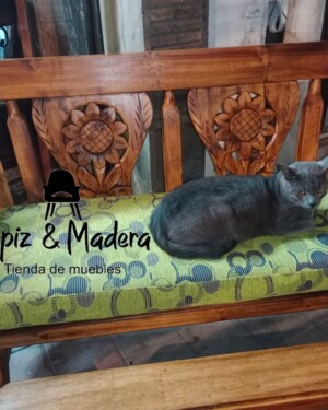 Sofá En Madera Sofía 2 Puestos