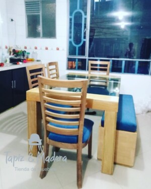 Comedor Escandinavo en Madera de 6 puestos
