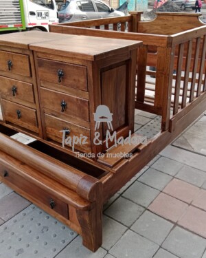 Cama Cuna para Bebé en Madera Maciza | Tapiz & Madera Bogotá