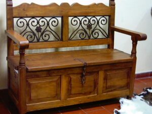 Sofá escaño rustico