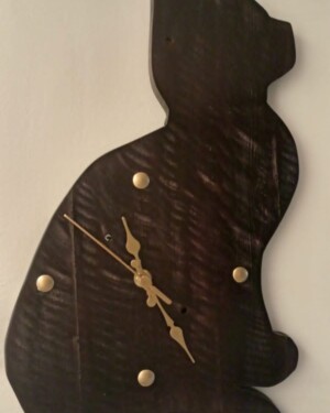 Reloj En madera Gato