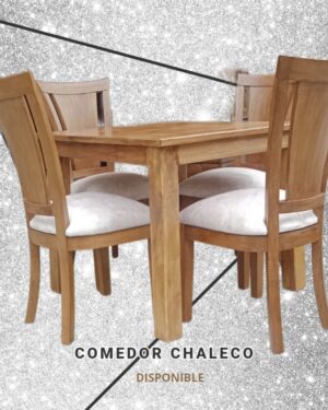 Comedor Chaleco en Madera de 4 Puestos