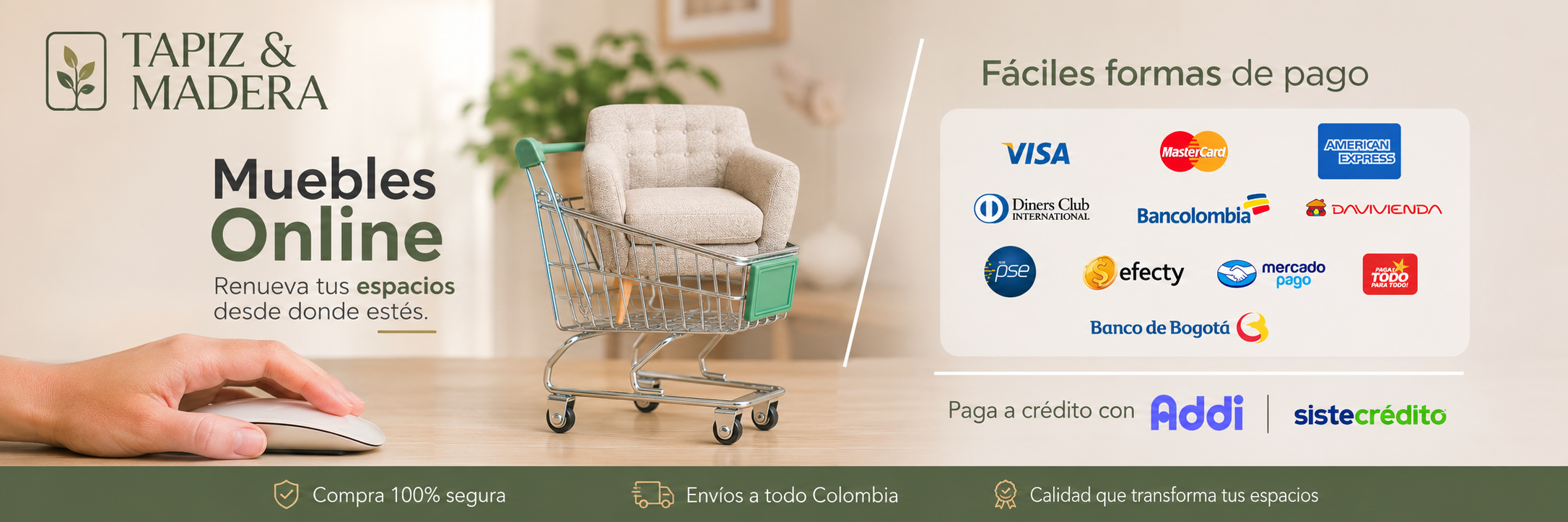Baner tapiz y madera