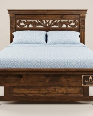 Cama Botero Rústica en Madera Maciza | Tapiz & Madera