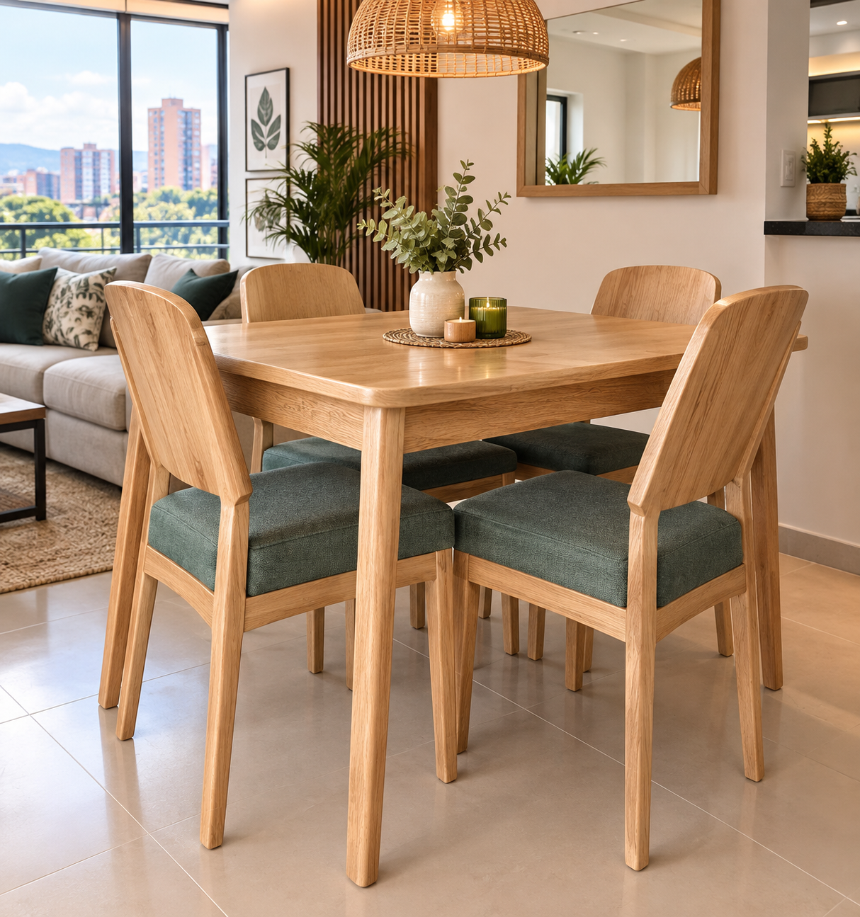 Comedor Amari en Madera de Flormorado – Diseño Moderno y Elegante