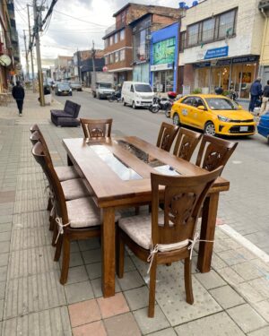 Comedor en madera flormorado Chaleco Talla 8 puestos