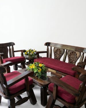 Sala en Madera Sofía | Sala Rústica Artesanal en Madera Maciza