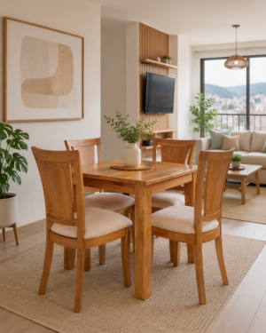 Comedor Chaleco en Madera de 4 Puestos