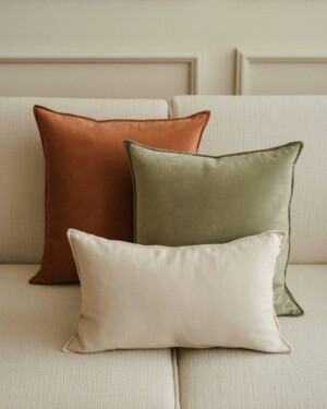 Combo de 3 Cojines Decorativos Premium | Elegancia Natural para Sala y Hogar