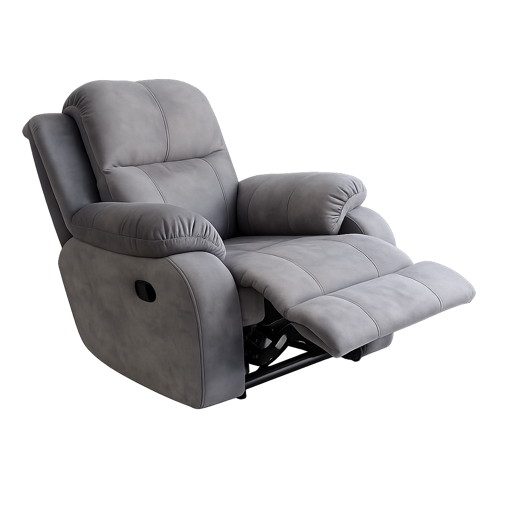 Sillón Reclinable Comfort Plus con Sistema de Guaya | Confort y Descanso | Tapiz y Madera