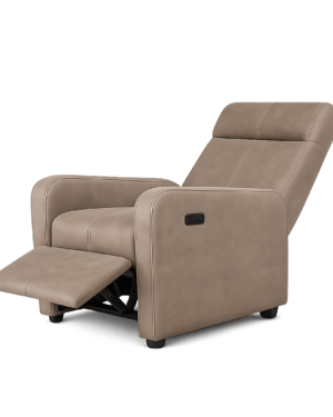 Silla Reclinable Eléctrica Oslo | Máximo Confort para Hogar | Tapiz y Madera