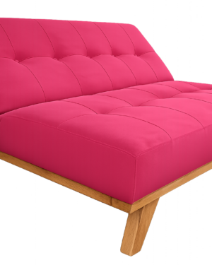Sofá Cama Escandinavo Rubí – Diseño Multifuncional en Madera y Tela Inteligente | Tapiz y Madera