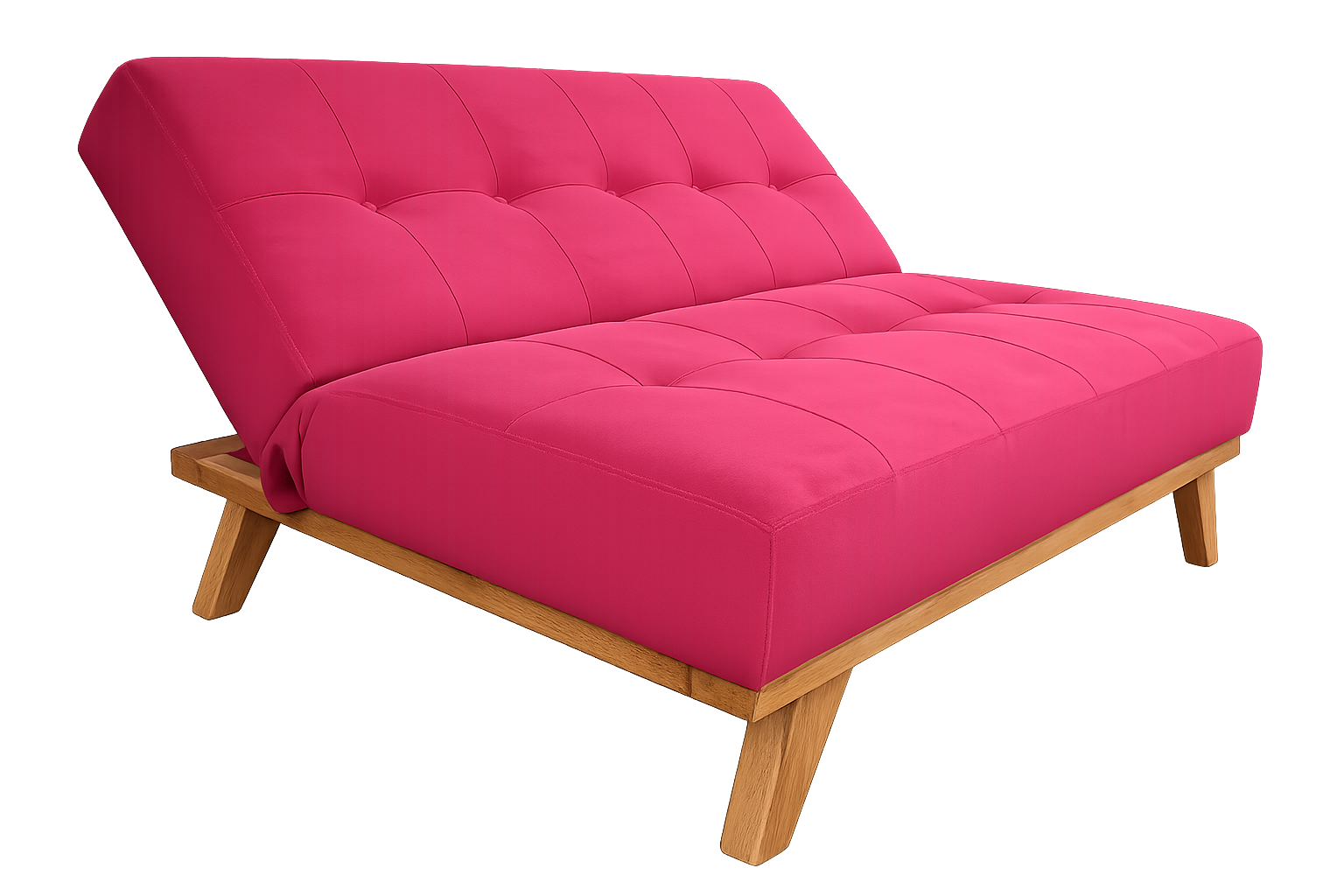Sofá Cama Escandinavo Rubí – Diseño Multifuncional en Madera y Tela Inteligente | Tapiz y Madera
